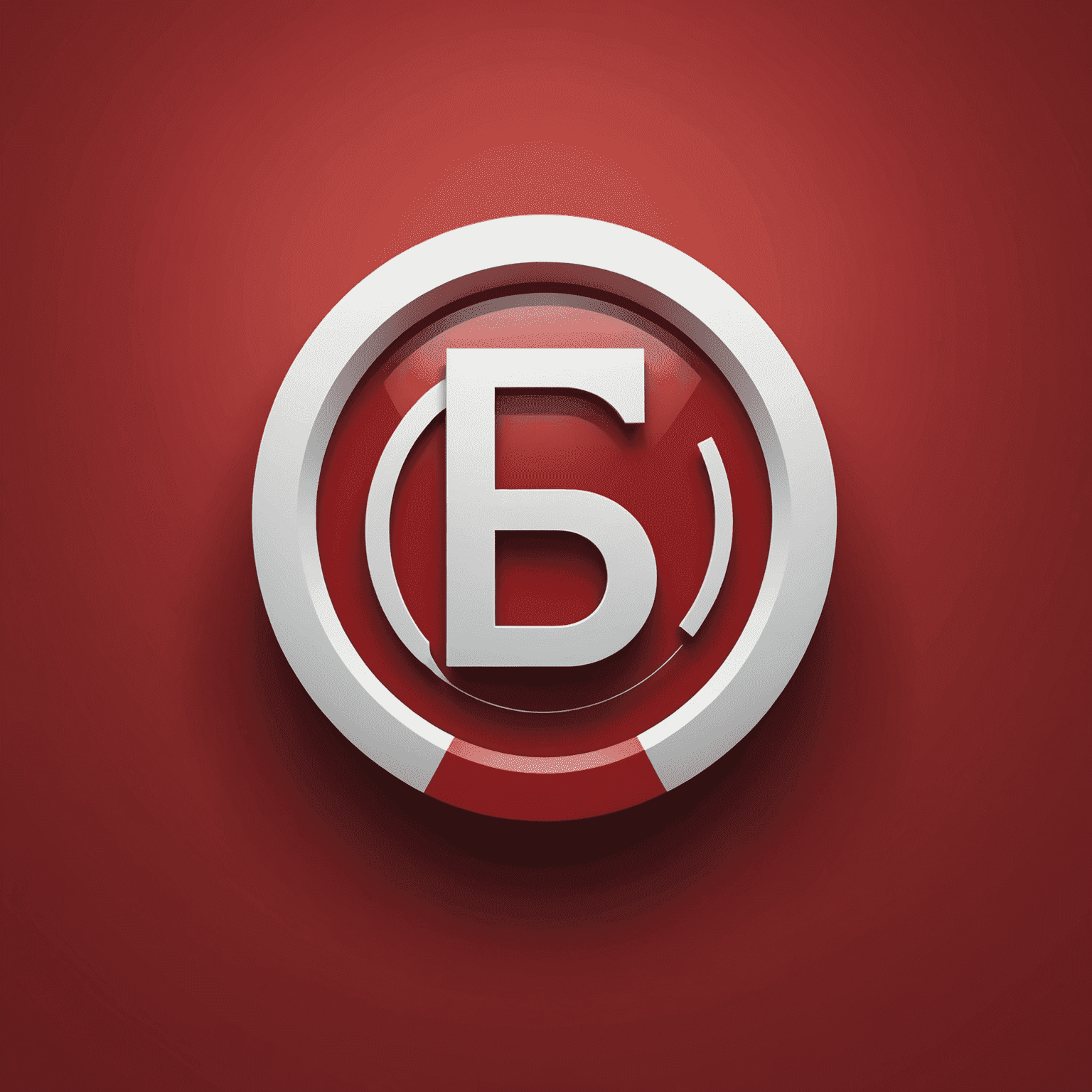 Digital company logo in red and white colors