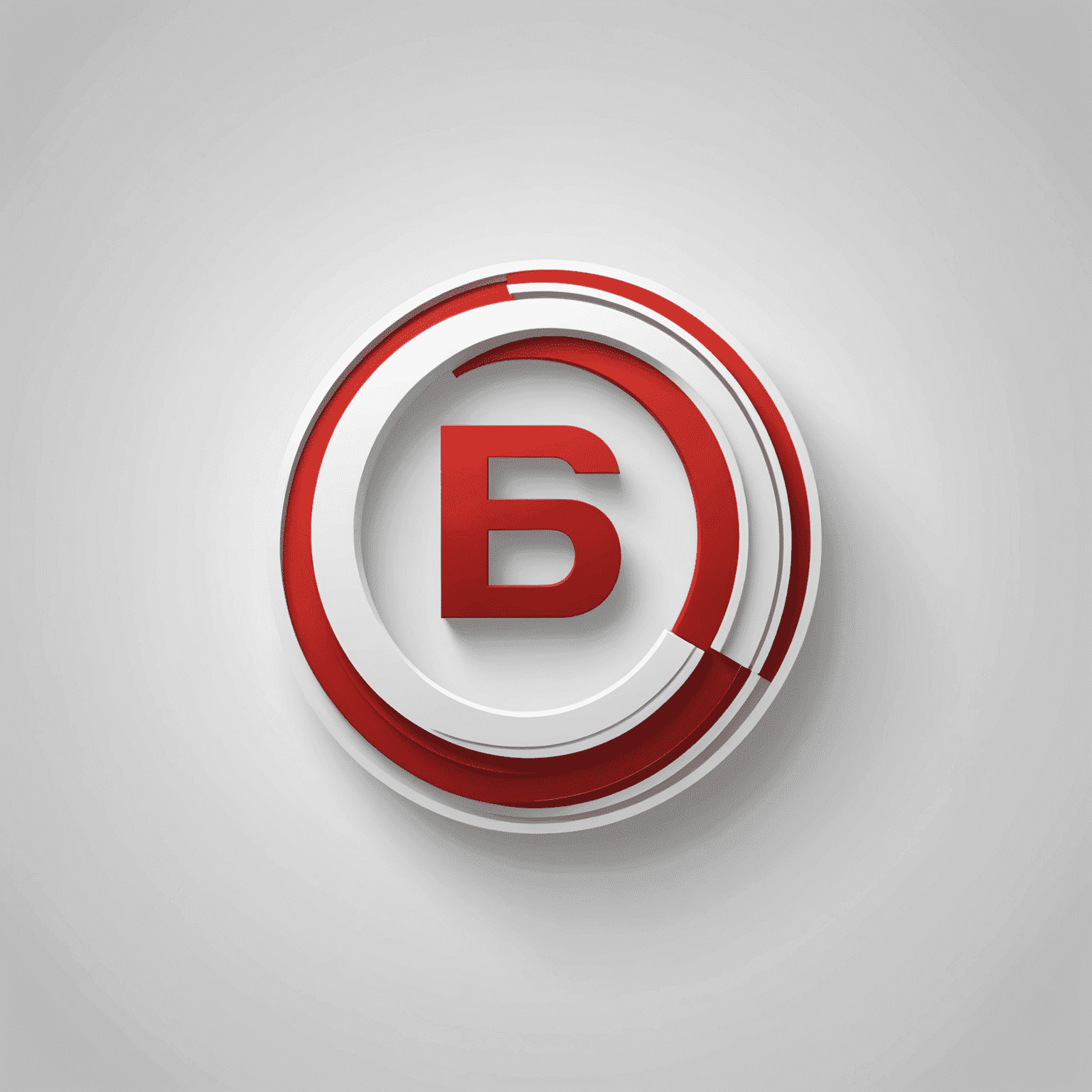 Digital company logo in red and white colors