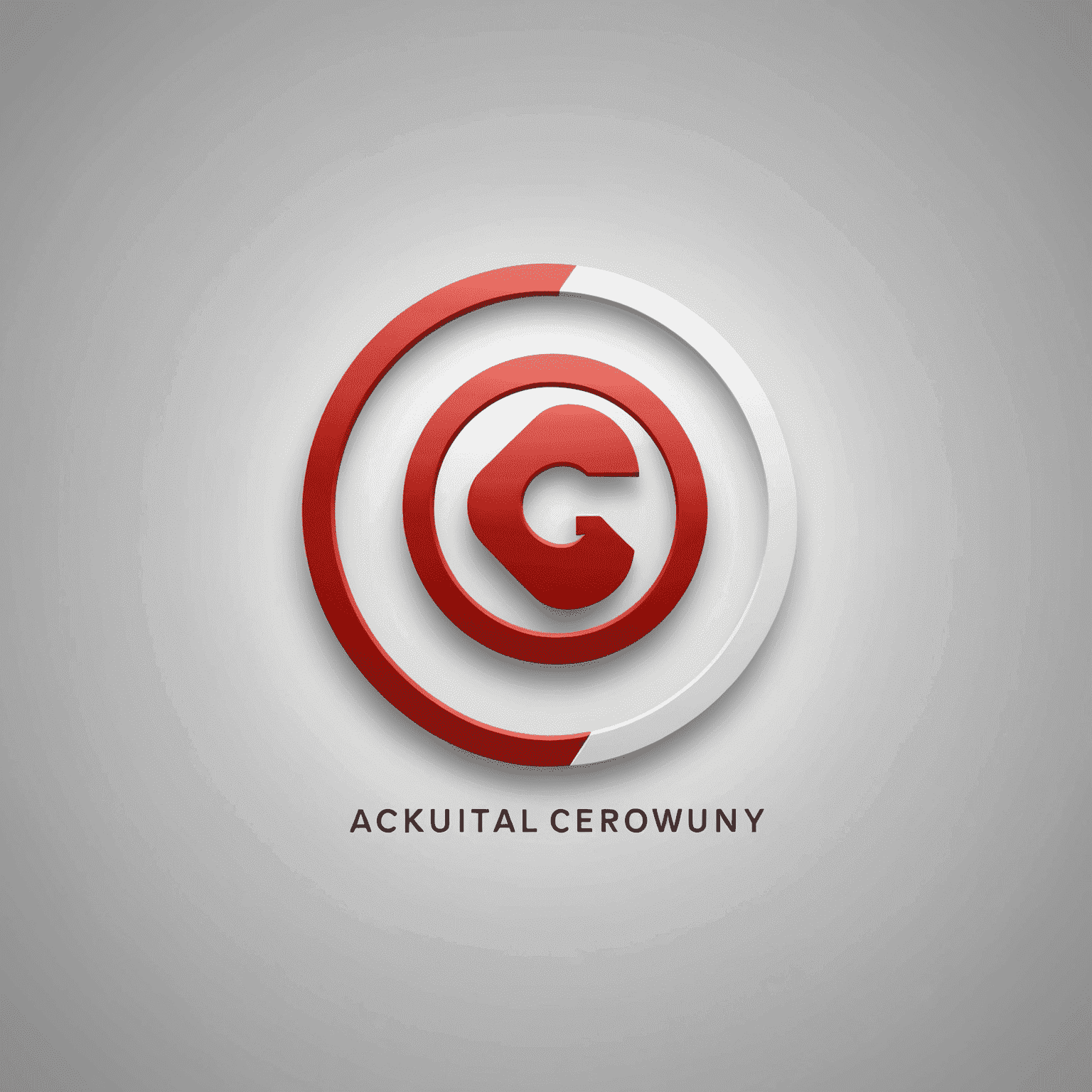 Digital company logo in red and white colors