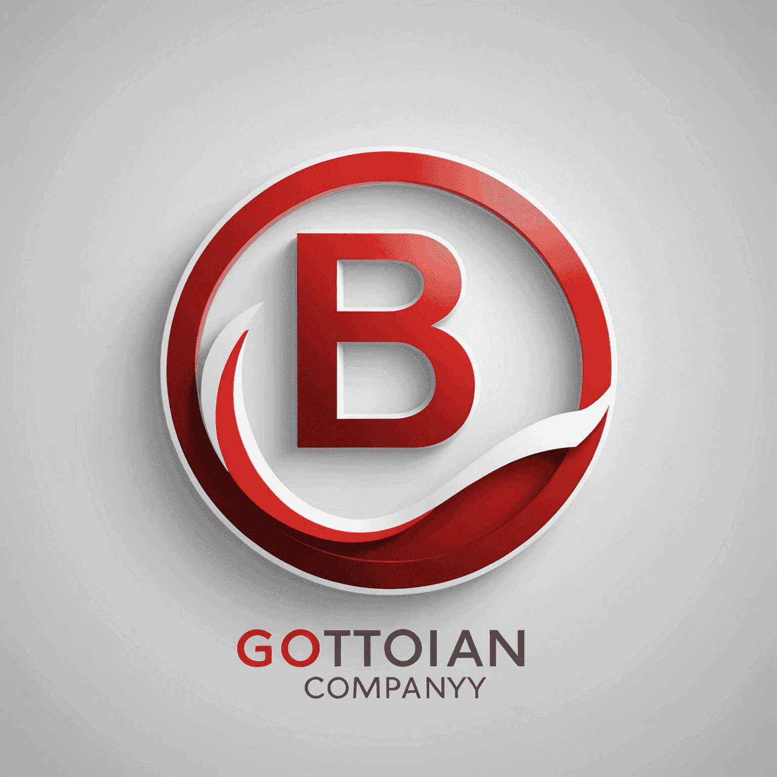 Digital company logo in red and white colors