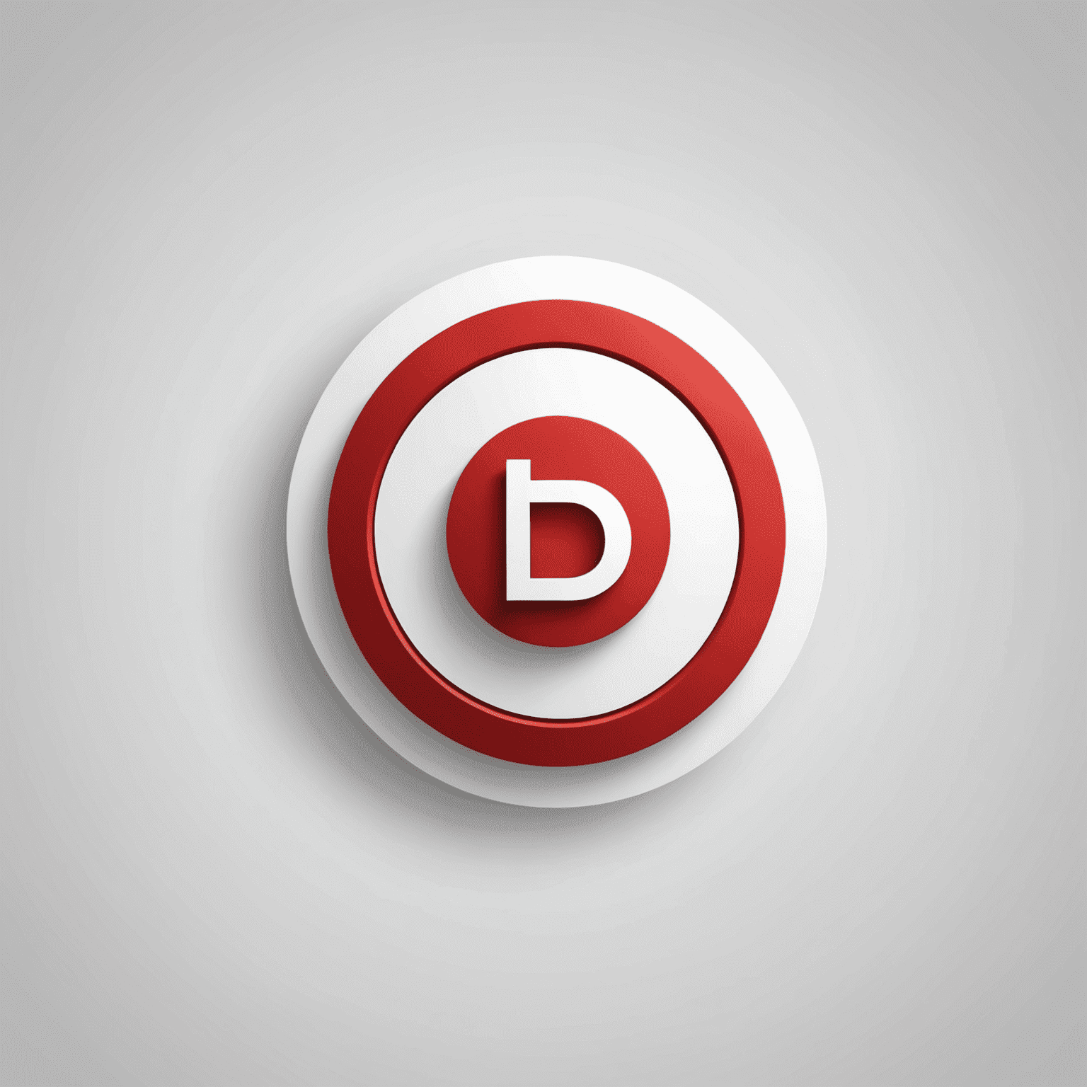 Digital company logo in red and white colors